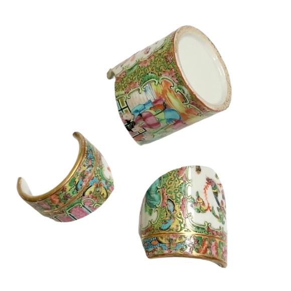 Kintsugi Brush Pot Chinese Famille Rose Cup Gold Crack Art Personal Growth Gift - Picture 3 of 17